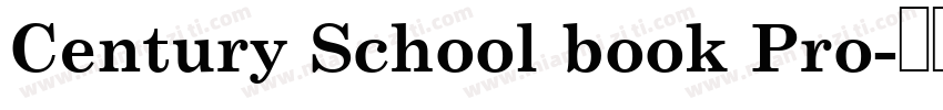 Century School book Pro字体转换